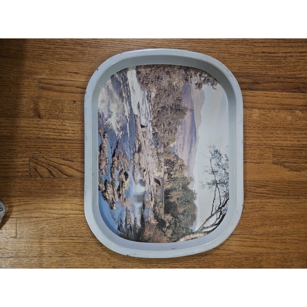 Vintage 16" Tin Tray Bridge